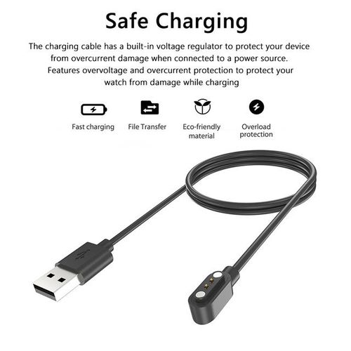 Smart Watch Charger Magnetic Charging Cable For Haylou Watch 2 Prols02 Pro/solar Lite Usb Charging Line Cord Watch Accessories
