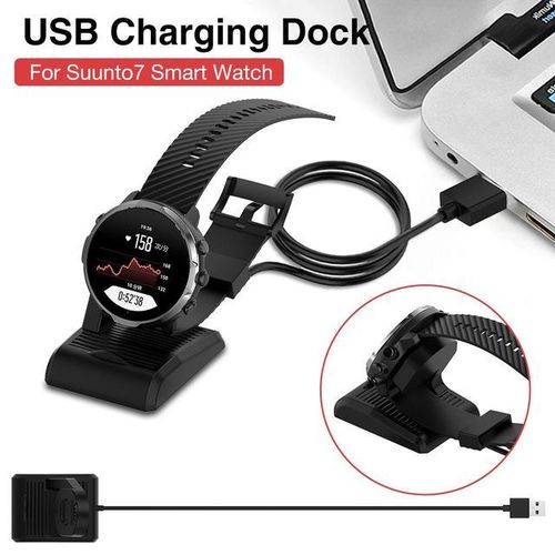 1m Usb Charging Dock Compact Cable Power Adapter Charger For Suunto7 Smart Watch