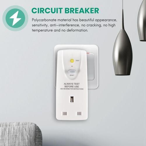 13A Gfci Leakage Protection Plug Cutout Power Trip Switch Uk Plug