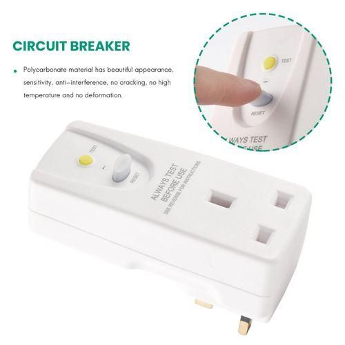 13A Gfci Leakage Protection Plug Cutout Power Trip Switch Uk Plug