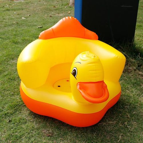 Multifunctional Baby Children Inflatable Bathroom Sofa PVC Inflatable Seat Learn Dinner Chair Portable Bath Stool For Babies