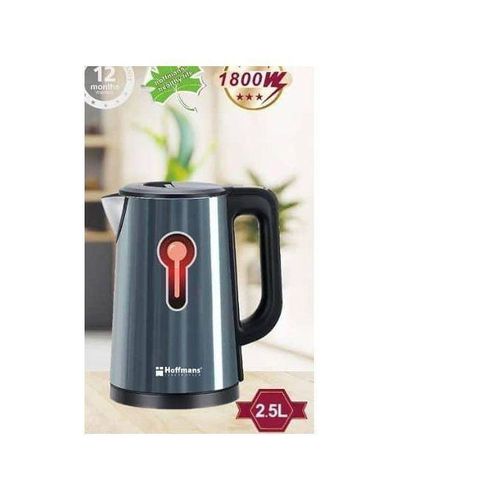 Hoffmans 2.5Litres Electric Tea Kettles for Boiling Water Stainless Steel Double Wall Hot Water Boiler with Automatic Shut Off & Boil-Dry Protection -Multicolor