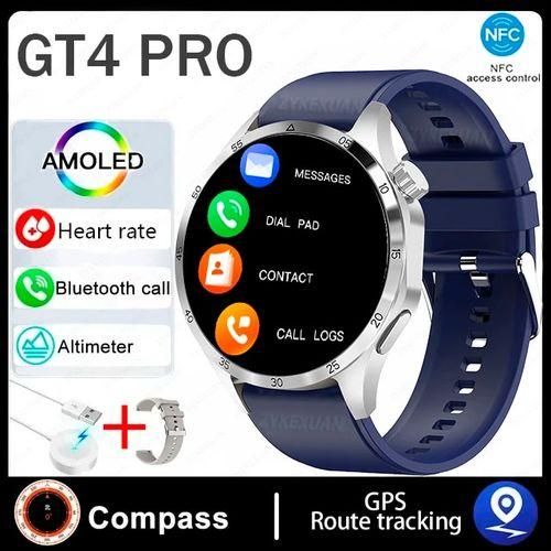 New GPS Smart Watch Men For Huawei GT4 Pro 360*360 HD Screen Heart rate Bluetooth Call NFC IP68Waterproof Blood Sugar Smartwatch