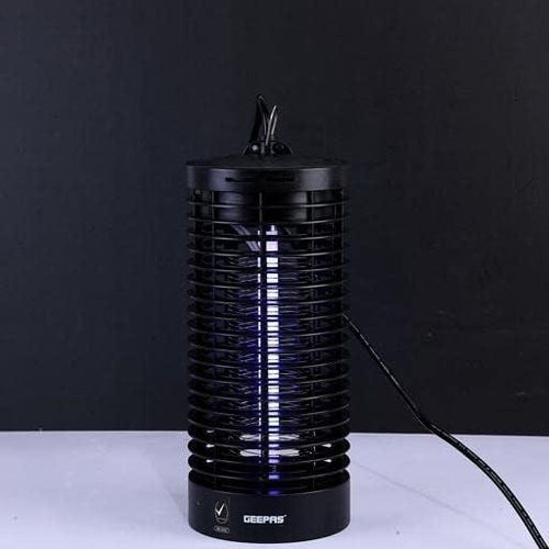 Geepas Electric Insect Killer Bug Zapper 6W - Safe & Portable, Non-Toxic Mosquito Ant Fly Bug Killer Lightweight & Efficient Mosquito Eliminator with Camping Lantern -Black