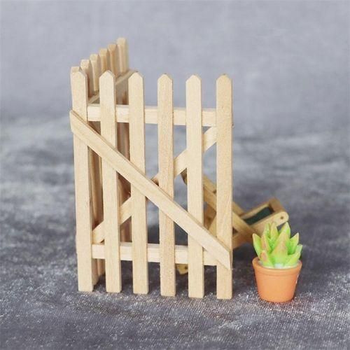 112 Dollhouse Fence Wooden Dollhouse Fairy Garden Gate