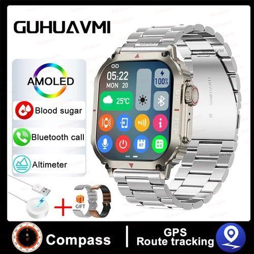 2023 New NFC Smart Watch Women AMOLED HD Screen Heart Rate Blood Sugar GPS Sports Bluetooth Call IP68 Waterproof SmartWatch Man