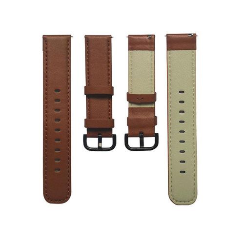 20mm Leather Watch Strap For Samsung Galaxy Watch 42mm Active 2 40mm/44mm Gear S2 Sport Breathable Smartwatch Wrist Bracelet