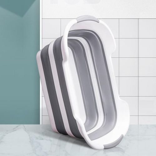 Silicone Foldable Baby Take A Bath Bathtub Non-Slip Foot Bath Bucket Folding Portable Pet Dog Cat Bathtub Bathroom Laundry Baske