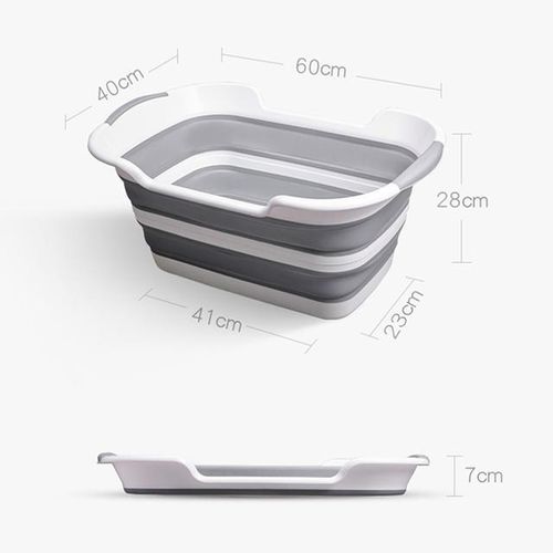 Silicone Foldable Baby Take A Bath Bathtub Non-Slip Foot Bath Bucket Folding Portable Pet Dog Cat Bathtub Bathroom Laundry Baske