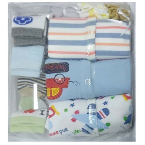 10 Pack Of Baby 3 Overalls + 3 Wash Towels + 4 Pairs Of Socks - Multiple Designs