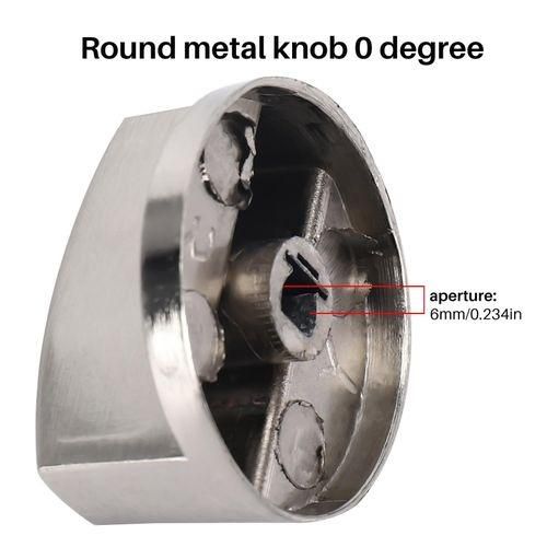 Brushed Metal Gas Stove Knobs Cooker Control Switch Range Oven Knobs Cooktop Burner Knob Gas Hob Switch Kitchen Replacement Accessories (8pcs 6mm Shaft Core) NO5112