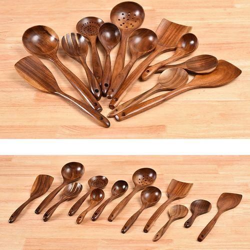 Non-Stick Pot Wood Shovel Small Spoon NO5111