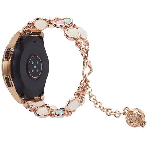 Pulsera De Joyer&iacute;a De Metal De 20mm Para Reloj Galaxy Watch 3 41mm/42mm/active 2 Correa Colgante Para Mujer Garmin Vivoactive 3 Ckhb-A95