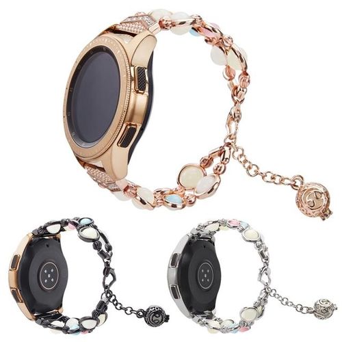 Pulsera De Joyería De Metal De 20mm Para Reloj Galaxy Watch 3 41mm/42mm/active 2 Correa Colgante Para Mujer Garmin Vivoactive 3 Ckhb-A95