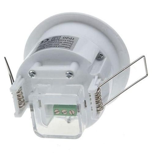 360° Infrared Recessed PIR Motion Sensor Detector Light Swi