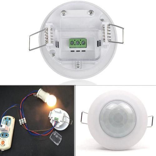 360° Infrared Recessed PIR Motion Sensor Detector Light Swi
