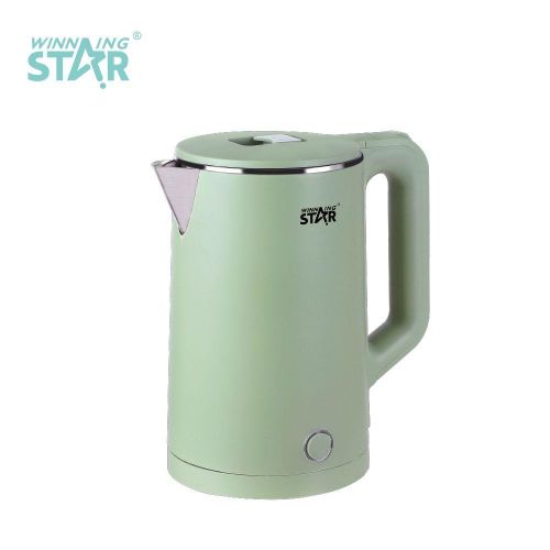 Winningstar Stainless Steel 1.8L Electric Tea Water Boiler Portable Electric Kettle Pot- Multicolor