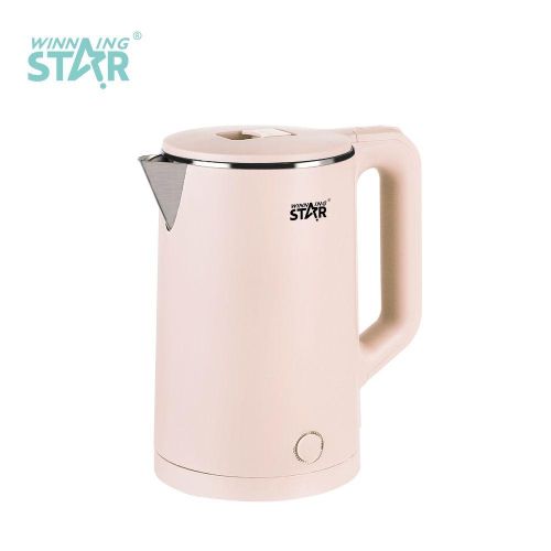 Winningstar Stainless Steel 1.8L Electric Tea Water Boiler Portable Electric Kettle Pot- Multicolor