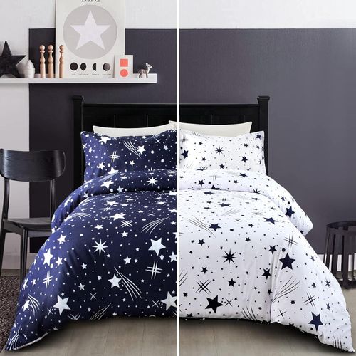 Duvet Set With 1 Bed Sheet & 2 Pillowcases - Multicolor
