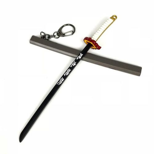 Mini Anime Demon Slayer Keychain Cosplay Katana Nezuko Zenitsu Tanjirou Inosuke Metal Pendant Keyrings s Kids Toy