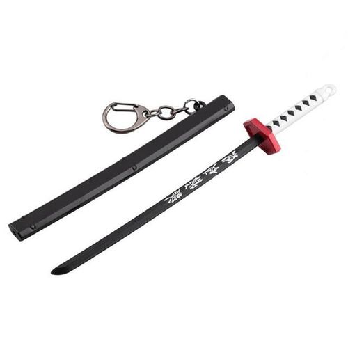 Mini Anime Demon Slayer Keychain Cosplay Katana Nezuko Zenitsu Tanjirou Inosuke Metal Pendant Keyrings s Kids Toy