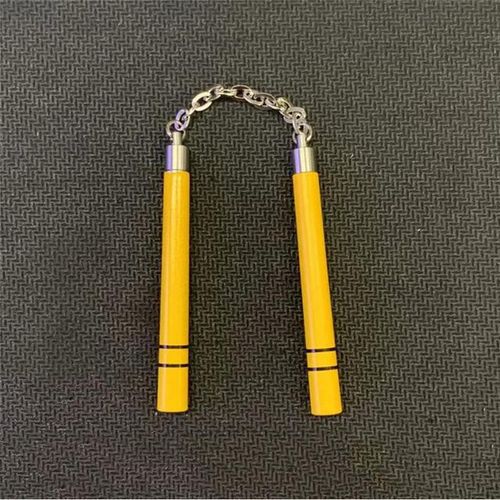 ZY3009 1/6 Scale Chinese Kong Fu Nunchaku Black Red Metal Model Accessories Combat for 12'' Figure Body