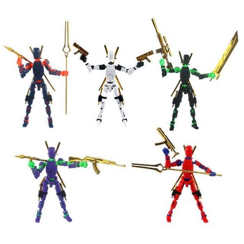 Statue Action Figure Magnetic Assembly Model Kit Toy For Boys Action Figure Playset Multi-Jointed Movable For Boys Girls Kids
