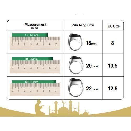 Umeox Smart Ring With Tasbih Counter Dhuhr Time Remimder For Muslim