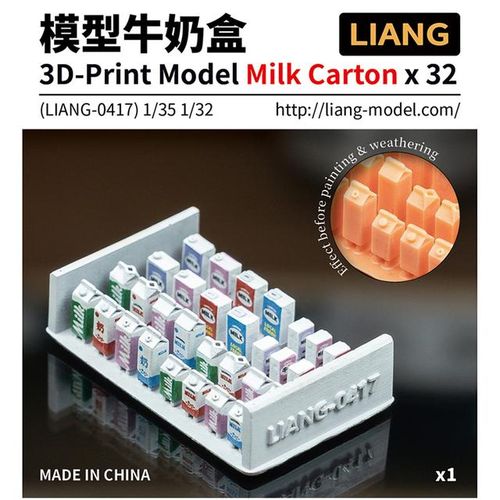LIANG Model Scene Accessories 0415/0417 Model Mineral Water Bottle Glass Bottle Milk Box Decoration