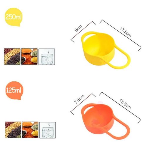 8 Pieces Set Creative Rainbow Salad Bowl Measuring Cup Measuring Spoon Kitchen Tools