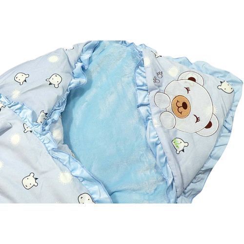 Baby Shawl Receiver  - Light Blue