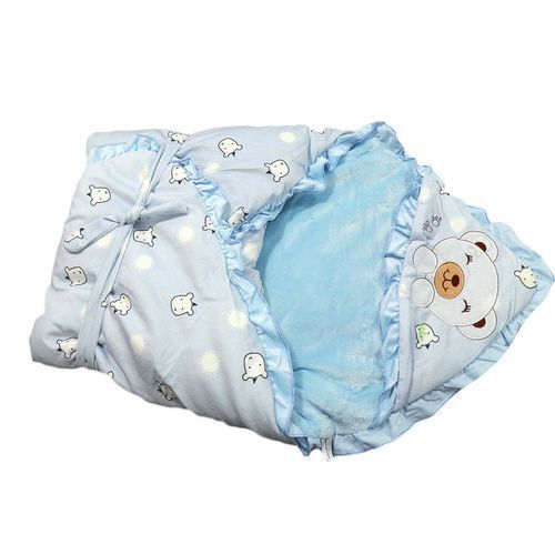 Baby Shawl Receiver  - Light Blue