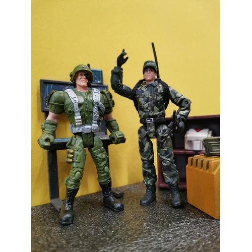 ViiKONDO 1/18 Action Figures Toy 3.75in Movable Joint PLA Peacekeeper vs Green Ranger Fun
