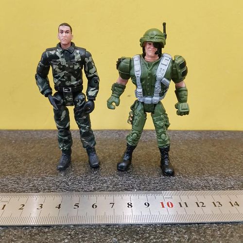ViiKONDO 1/18 Action Figures Toy 3.75in Movable Joint PLA Peacekeeper vs Green Ranger Fun