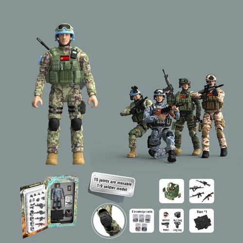 1:9 Model Toy 15 Joints Movable Free Action Figure Blind Box Decoration Boy War PVC Doll Children's