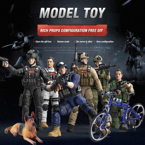 1:9 Model Toy 15 Joints Movable Free Action Figure Blind Box Decoration Boy War PVC Doll Children's