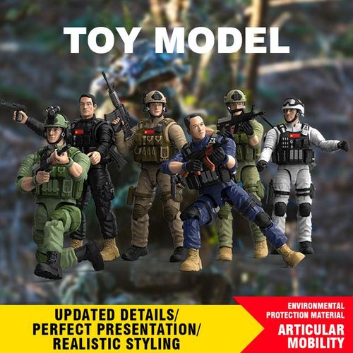 1:9 Model Toy 15 Joints Movable Free Action Figure Blind Box Decoration Boy War PVC Doll Children's