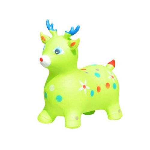 Creative Musical Rides Animal Bouncy Horse Toys Inflatable Bouncer Jumping Child Kids Inflatable Rubber Deer Boy Girl