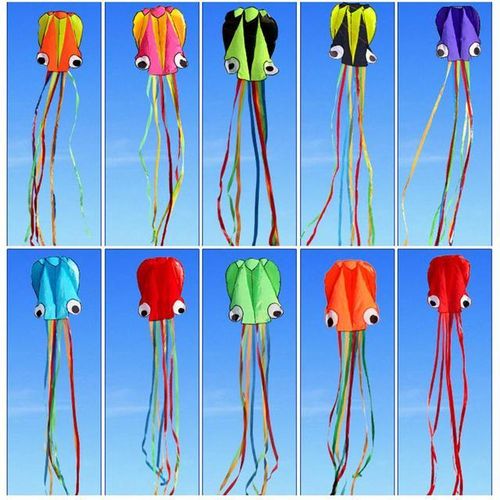 Enormous 100g Vibrant Colors Easy To Fly Materials Sound Workmanship With Long Tail Octopus