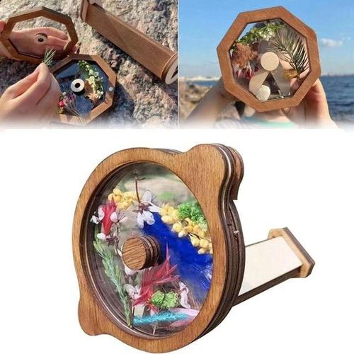 Outdoor Toys DIY Kaleidoscope Kit for Kids Eco-Friendly Shows More Wonderful Pictures Rotating Attractive