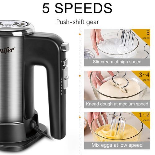 Sonifer 5 Speed ​​ Power Electric Hand Mixer /Blender/ Egg Beater -Back.