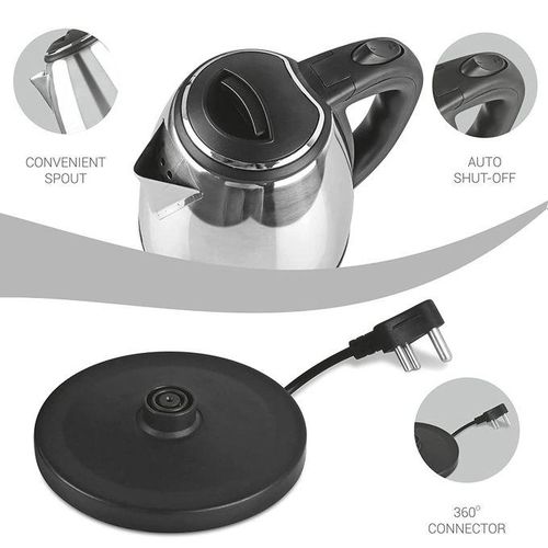 Pixel 2 Liters First Boiling Electric Kettle - Stainless