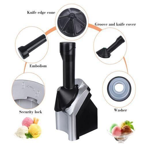 Home Ice Cream Maker,Dessert Maker, -Black.