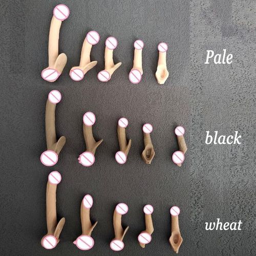 5pcs/set 1/6 Scale Male Parts Silicone Model Accessories for 12