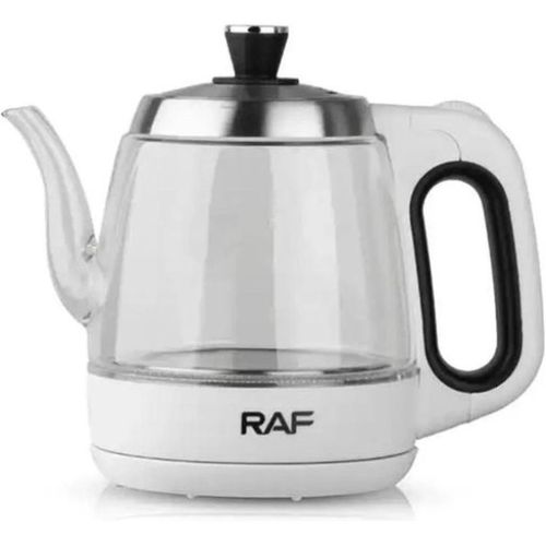 1.2L Electric Glass Kettle Heat Resistant Boiling Ceramic Glass Kettle Double Layer Protection Protative Glass Kettle -Multicolor
