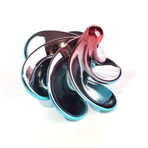 Nner Gyro Toy Inertial Fingertip Stunt Gyroscope For Children Colorful Gyro Fidget Wind-driven Gyro Toys Kid Adult Antistress-pink Blue