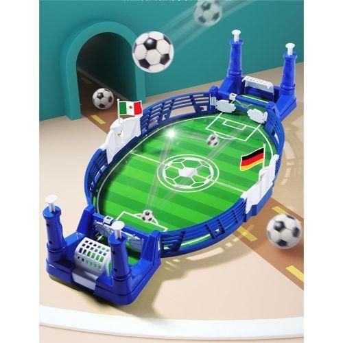 Children's board game Table football match table two-person competitive game catapult football Parent-child interactive toy large billiards blue two-person football