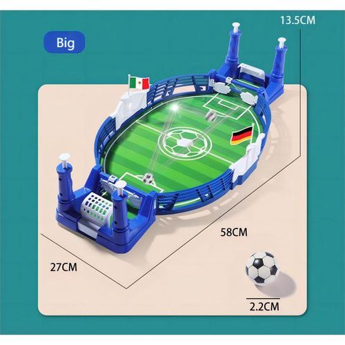 Children's board game Table football match table two-person competitive game catapult football Parent-child interactive toy large billiards blue two-person football