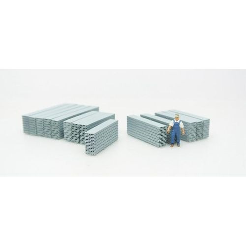 5Pcs Ho 1/87 Simulation Concrete Precast Floor Slab Train Model Sand Table Scene Station Decoration