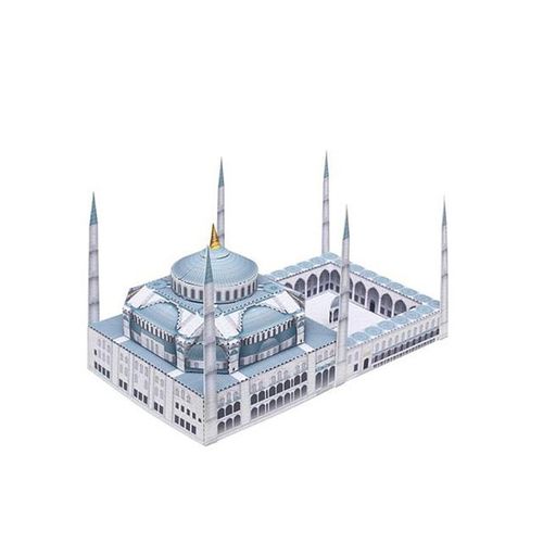 Turkey Sultan Ahmet Camii Folding Mini 3D Paper Model House Papercraft DIY Art Origami Building Kids Craft Toys QD-137